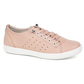 Vriston Zapatos de cuero para mujeres 081 Polvo de rosa rosado 2