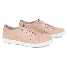 Vriston Zapatos de cuero para mujeres 081 Polvo de rosa rosado 3