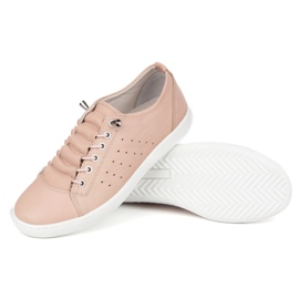 Vriston Zapatos de cuero para mujeres 081 Polvo de rosa rosado 4