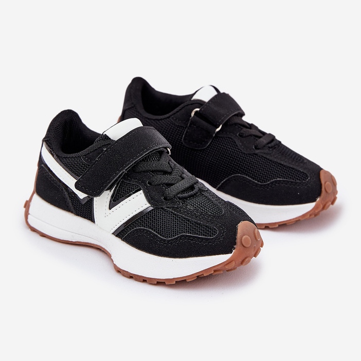 Zapatillas Deportivas Infantiles con Velcro, Negras negro 1