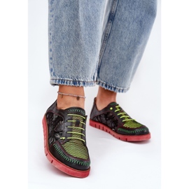 Zapatos de cuero para mujeres estampados Maciejka 06784-20 Negro 2 Zapatos de cuero para mujeres estampados Maciejka 06784-20 Negro 2