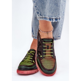 Zapatos de cuero para mujeres estampados Maciejka 06784-20 Negro 3