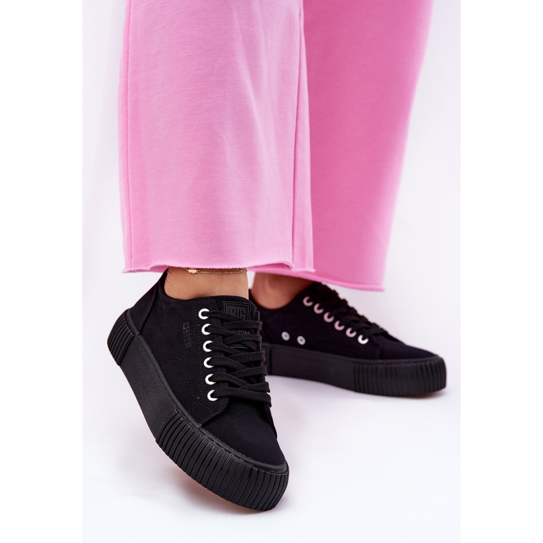 Zapatillas de deporte de material para mujeres Big Star RR274403 Negro 2 Zapatillas de deporte de material para mujeres Big Star RR274403 Negro 2