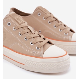 Zapatillas para hombres en la plataforma beige Big Star RR174323 3