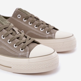 Zapatillas para hombres en la plataforma Big Star RR174325 verde 2