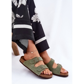 Flip folladas de gamuza para mujeres con Big Star RR274A393 abrazaderas verdes 6