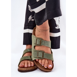 Flip folladas de gamuza para mujeres con Big Star RR274A393 abrazaderas verdes 3