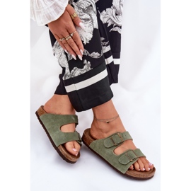 Flip folladas de gamuza para mujeres con Big Star RR274A393 abrazaderas verdes 7