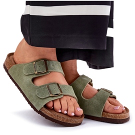 Flip folladas de gamuza para mujeres con Big Star RR274A393 abrazaderas verdes 10