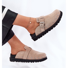 Flip de gamuza -Flops Tubbogs en la plataforma Big Star RR274A376 beige 7