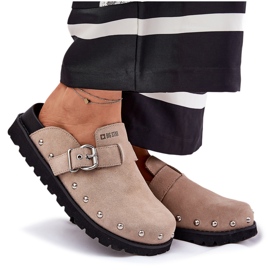 Flip de gamuza -Flops Tubbogs en la plataforma Big Star RR274A376 beige 10