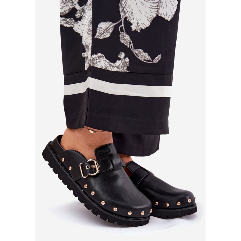 Flip de cuero -Flops Tubbogs en la plataforma negra Big Star RR274A378 negro 1