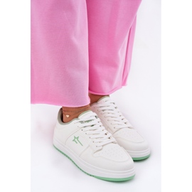 Zapatillas de deporte femenino Big Star RR274A246 Sistema de alta poli Sistema blanco 5