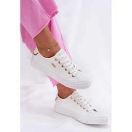 Zapatillas de deporte de material para mujeres Big Star RR274766 White blanco 9