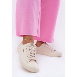 Zapatillas de deporte de material para mujeres Big Star RR274768 beige 7