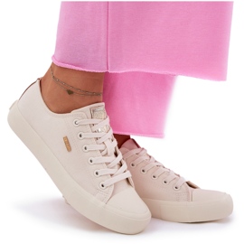 Zapatillas de deporte de material para mujeres Big Star RR274768 beige 15