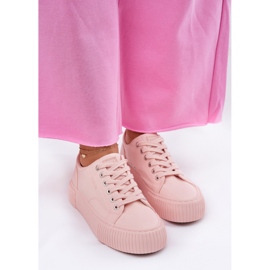 Zapatillas de deporte de material para mujeres Big Star RR274404 Pink rosado 4