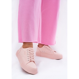 Zapatillas de deporte de material para mujeres Big Star RR274404 Pink rosado 1 Zapatillas de deporte de material para mujeres Big Star RR274404 Pink rosado 1