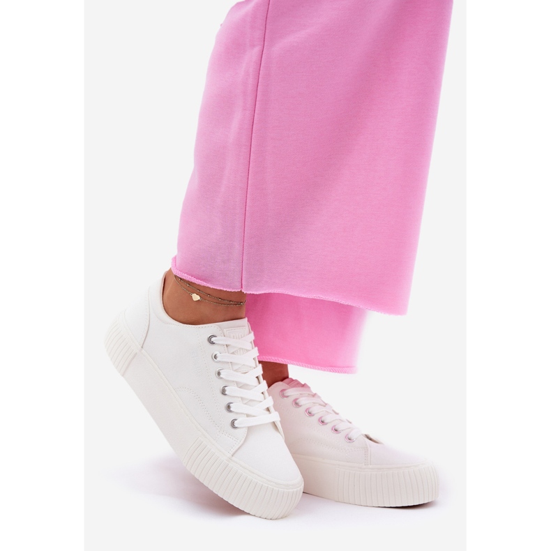 Zapatillas de deporte de material para mujeres Big Star RR274405 White blanco 1