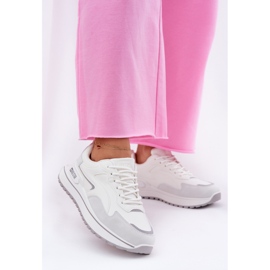 Zapatillas de deporte femenino Big Star RR274A213 Sistema de alta poli Sistema blanco 2