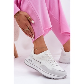 Zapatillas de deporte femenino Big Star RR274A213 Sistema de alta poli Sistema blanco 7
