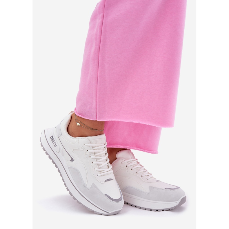 Zapatillas de deporte femenino Big Star RR274A213 Sistema de alta poli Sistema blanco 1 Zapatillas de deporte femenino Big Star RR274A213 Sistema de alta poli Sistema blanco 1