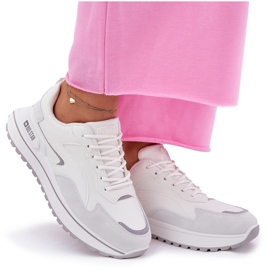 Zapatillas de deporte femenino Big Star RR274A213 Sistema de alta poli Sistema blanco 9