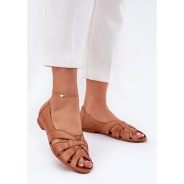 Ballerinas de cuero con dedos desnudos Maciejka 06908-29/001-1 Brown marrón 2 Ballerinas de cuero con dedos desnudos Maciejka 06908-29/001-1 Brown marrón 2