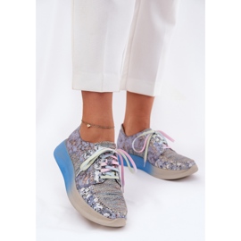 Zapatos de cuero para mujeres en la plataforma Maciejka 06776A-06 Azul 2 Zapatos de cuero para mujeres en la plataforma Maciejka 06776A-06 Azul 2