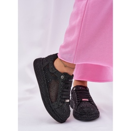 Zapatillas de deporte decoradas en la plataforma negra Goe NN2N4021 negro 6