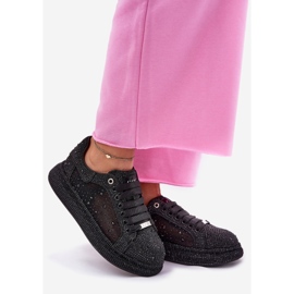Zapatillas de deporte decoradas en la plataforma negra Goe NN2N4021 negro 1