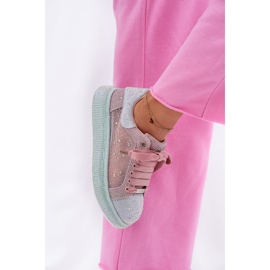 Zapatillas de deporte decoradas en la plataforma GOE RR2N4009 Multikolor rosado 9