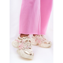 GOE Zapatillas de deporte de cuero para mujeres en un beige rr2n4031 enorme rr2n4031 2