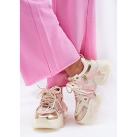 GOE Zapatillas de deporte de cuero para mujeres en un beige rr2n4031 enorme rr2n4031 5