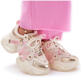 GOE Zapatillas de deporte de cuero para mujeres en un beige rr2n4031 enorme rr2n4031 9