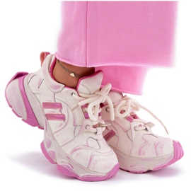 Zapatillas de deporte de cuero femenino Goe RR2N4038 PINK rosado 10