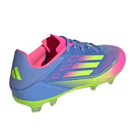 Adidas F50 League FG/MG IE1290 Zapatos de fútbol azul 2