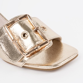 Goodin Tweed golden chanclas en el poste dorado 5