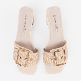 Goodin Zapatillas beige de tweed en la publicación 2