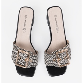 Goodin Tweed zapatillas en blanco y negro en el poste 3