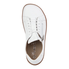 Olivier Zapatos de mujer minimalistas descalzos de piel 1242 blanco 10