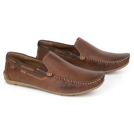 KOMODO Mocasadores de cuero para hombres 920/k/r marrón 2