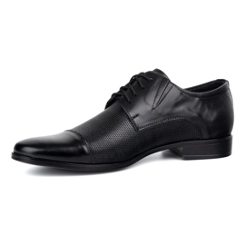 Olivier Elegantes zapatos de cuero para hombres 288t2 negro 1