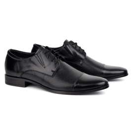 Olivier Elegantes zapatos de cuero para hombres 288t2 negro 3