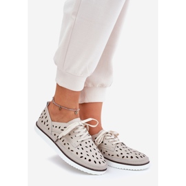 S.Barski Zapatos de cuero para mujeres S. Barski LR51-610 Beige 1 S.Barski Zapatos de cuero para mujeres S. Barski LR51-610 Beige 1