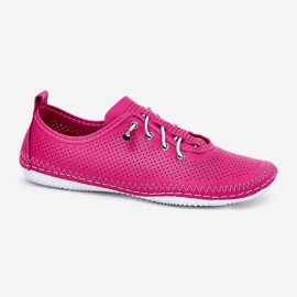 Zapatos de mujer hechos de Artiker de cuero natural 54C0830 Rosa rosado 4