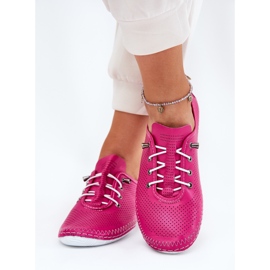 Zapatos de mujer hechos de Artiker de cuero natural 54C0830 Rosa rosado 3
