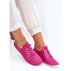 Zapatos de mujer hechos de Artiker de cuero natural 54C0830 Rosa rosado 5