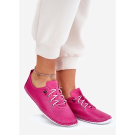 Zapatos de mujer hechos de Artiker de cuero natural 54C0830 Rosa 1