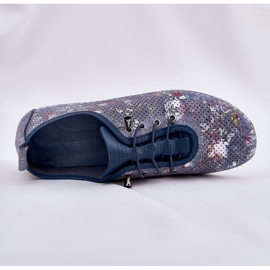 Zapatos de mujer hechos de Artiker de cuero natural 56C2691 Azul 7